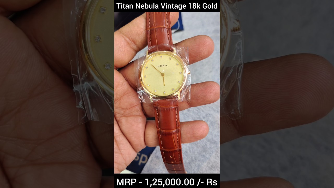 Titan Nebula 18k Gold Watch for Men #navyawatchgallery #titanwatches