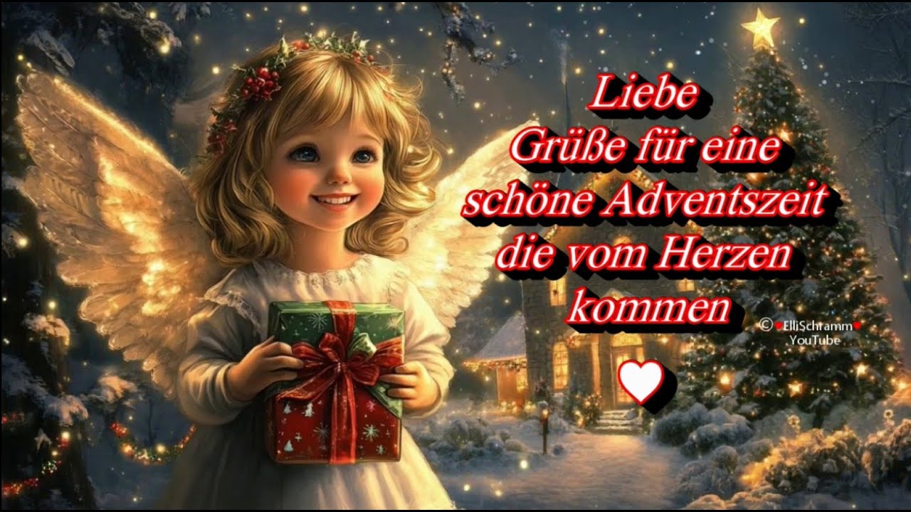 Liebe Gr&uuml;&szlig;e f&uuml;r eine sch&ouml;ne Zeit im Advent die von Herzen kommen 🌲💖 Adventsgr&uuml;&szlig;e  💖