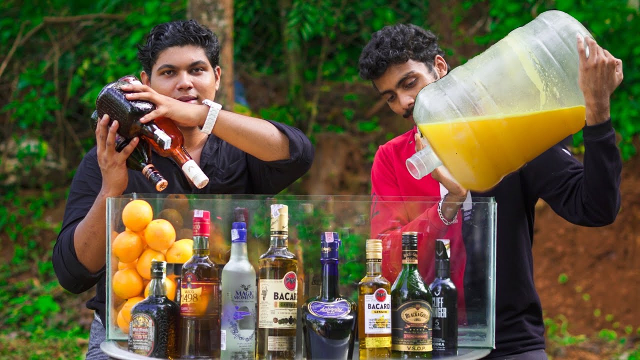 Biggest Aquarium Jungle Juice Ever | 8 Beverage Drinks Mixed Cocktail |