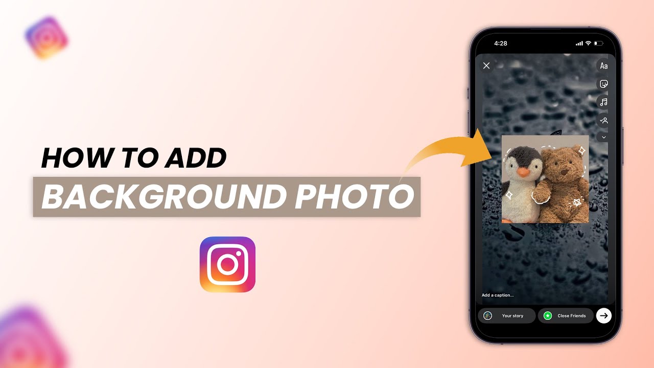 Как добавить фоновое фото за историю в Instagram?