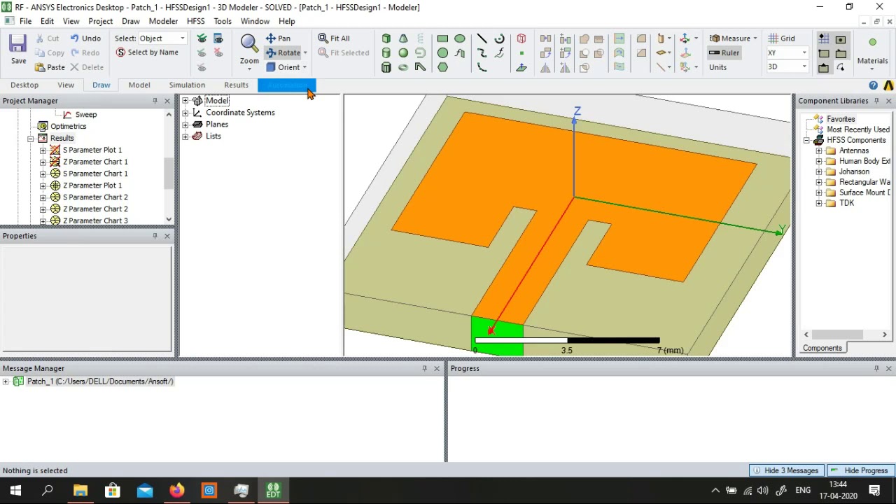 Impedance matching with HFSS | How to match antenna impedance using HFSS
