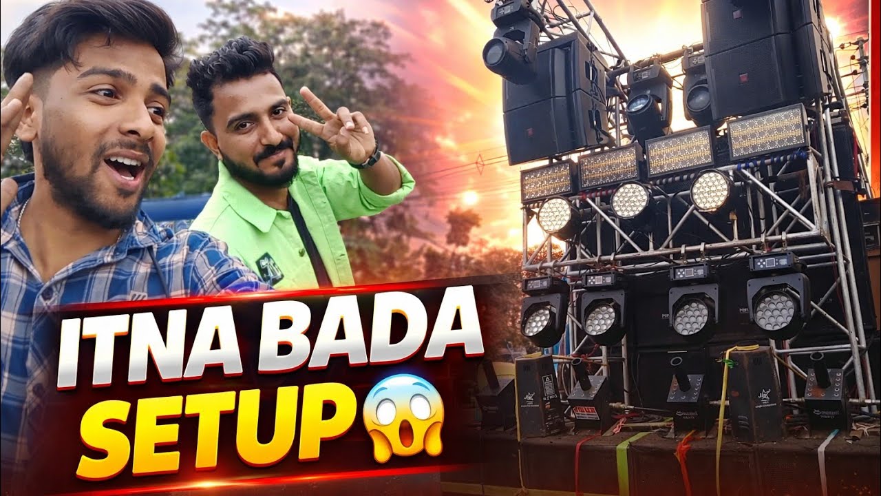 Itna bada setup 😱 My dj program | roadshow ka big set-up 😱🧿❤️
