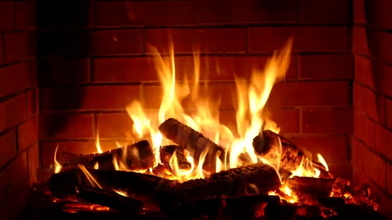🔥 Cozy Fireplace 4K 10 HOURS  Fireplace with Crackling Fire Sounds  Fireplace Ambience