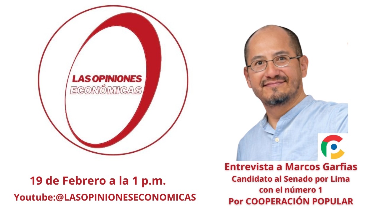 Entrevista a Marcos Garfias candidato al Senado por Lima por Cooperación Popular con el número 1