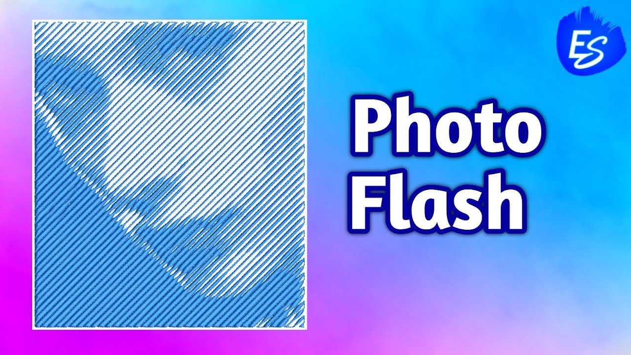 Photo Flash Embroidery Design | Wilcom e4 tutorial