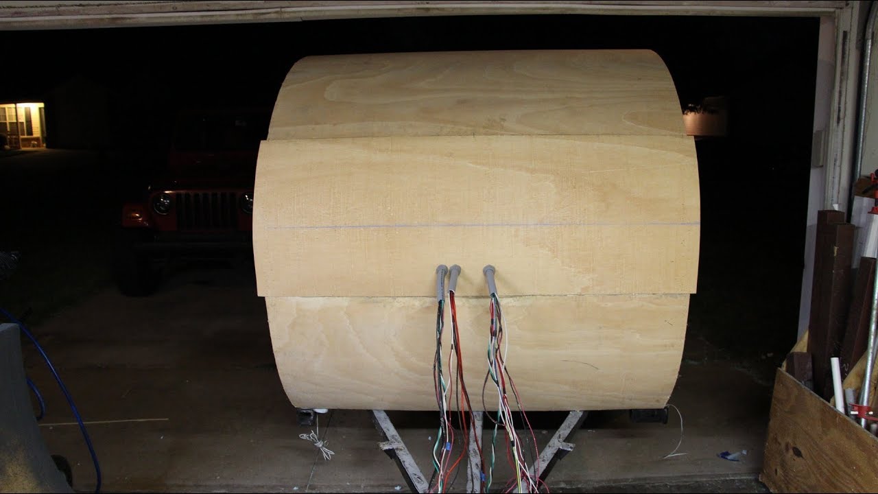 Teardrop Trailer Build - Roof & Wiring