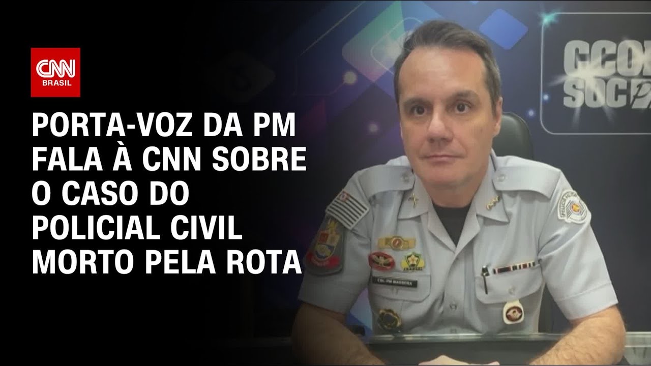 Porta-voz da PM comenta a morte de policial civil pela Rota | BASTIDORES CNN