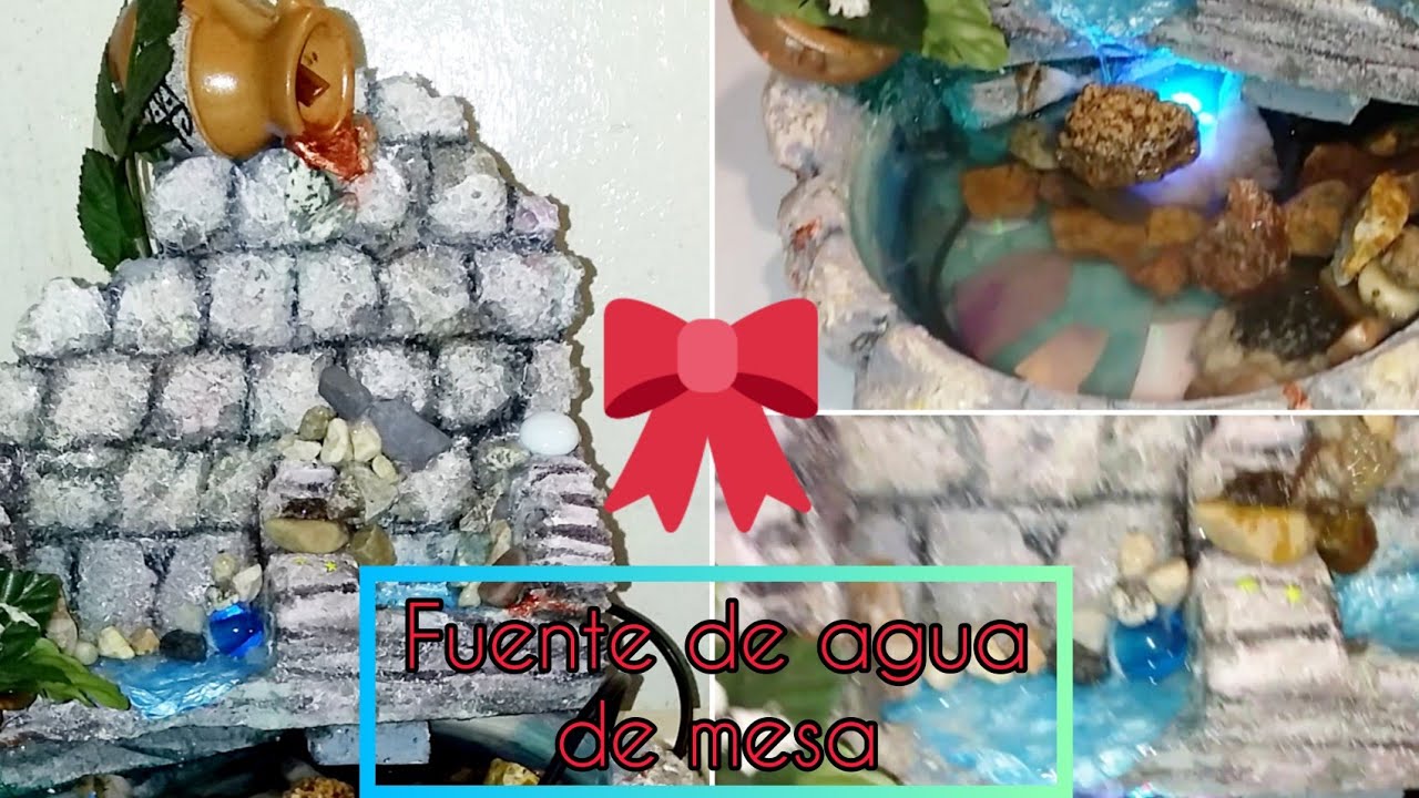 FUENTE DE AGUA CASERA!!!|| FACIL😍 ! con telgopor/isopor/porexpan.   ❤||MATERIALES RECICLADOS😃