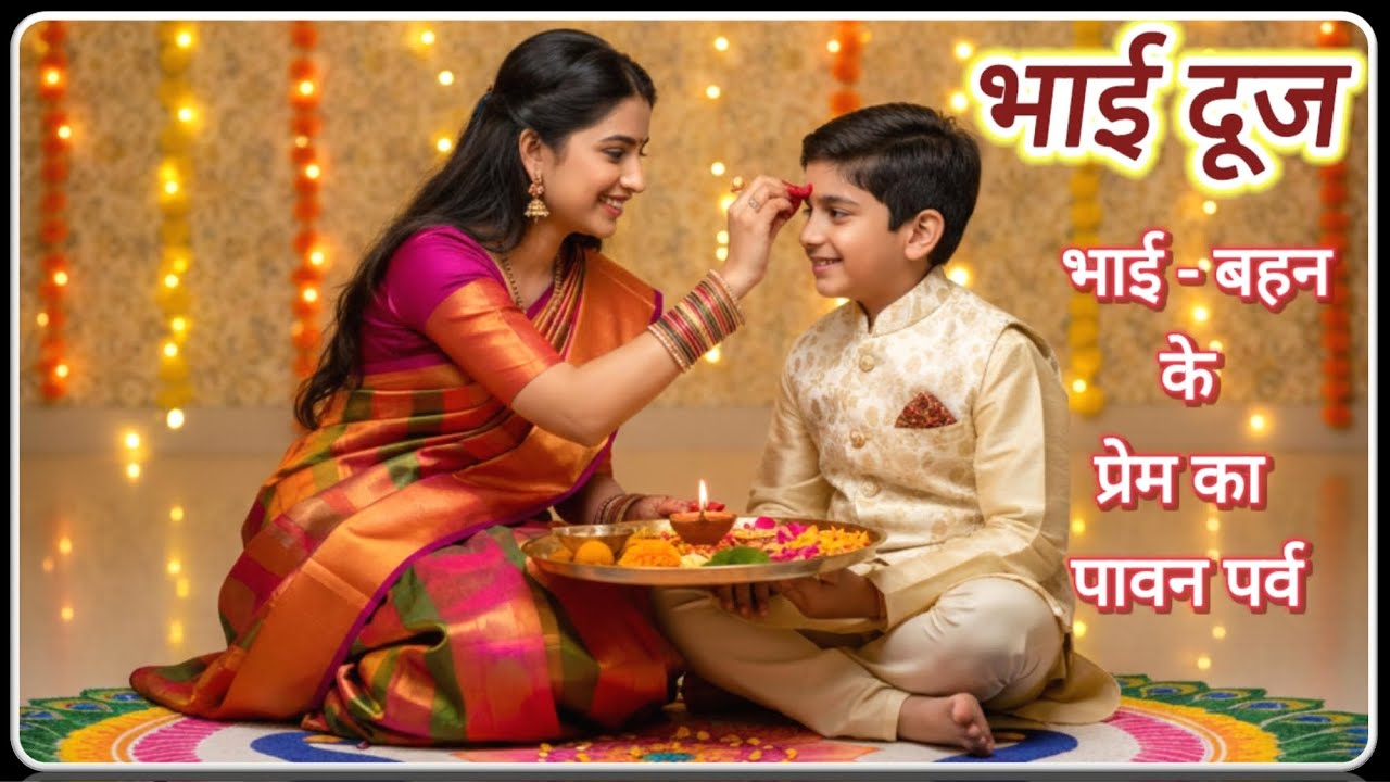 🌸 ✨ भाई दूज: भाई-बहन के प्रेम का पावन पर्व ✨ 🌸
