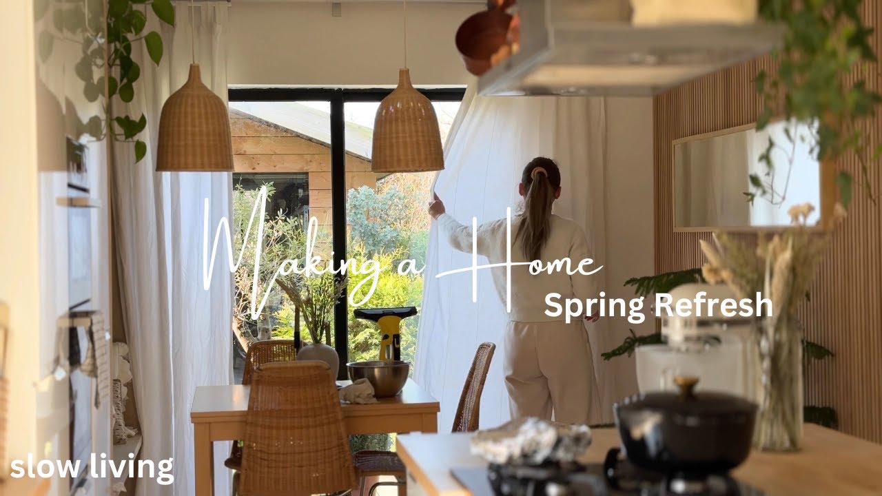46. Peaceful Homemaking. Spring Clean & Decorate With Me. Slow living in the countryside.