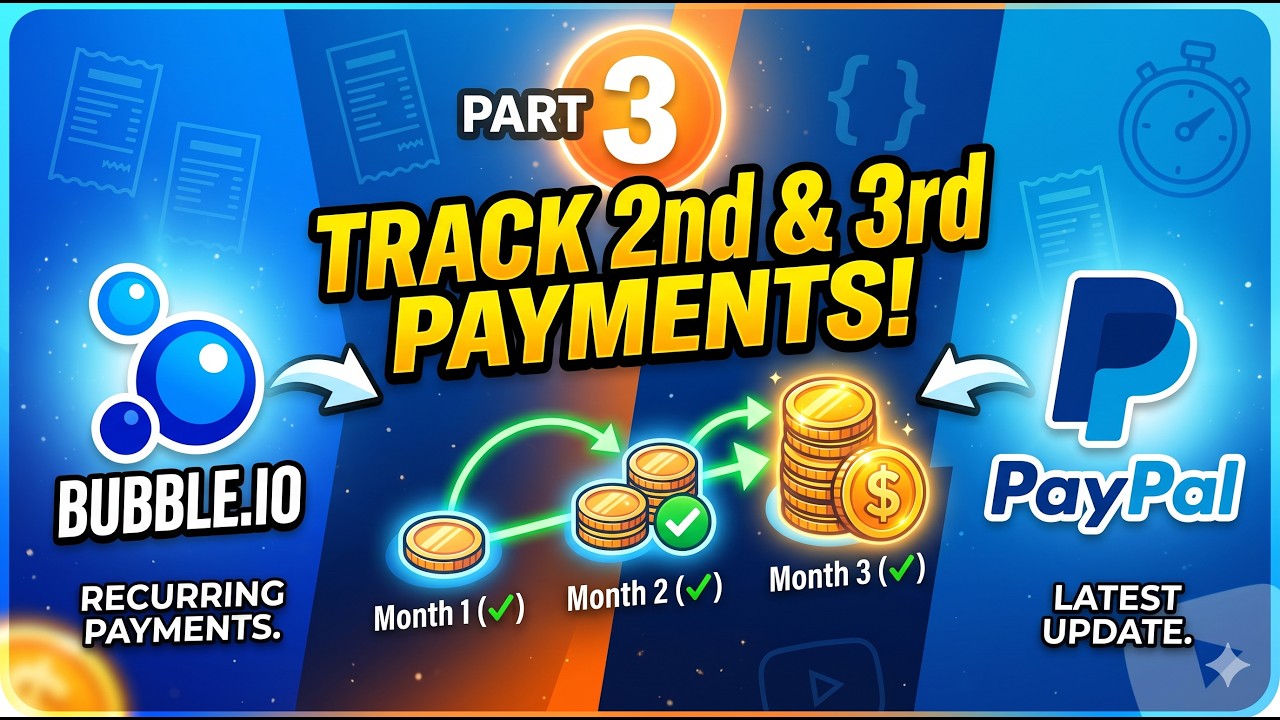 PayPal Recurring Payments Plugin for Bubble.io - PART 3 - LATEST UPDATE - Track 2nd, 3rd paymnts