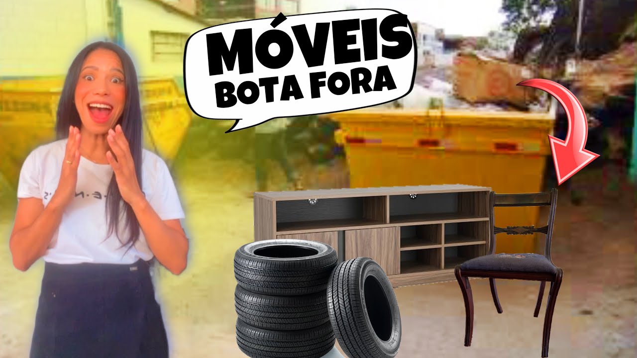 Achei  +1 BOTA FORA, móveis EMBALADOS no LIXÃO