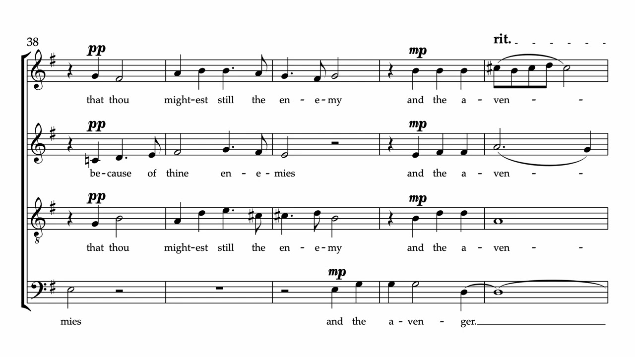How Excellent is Thy Name (Psalm 8) Motet