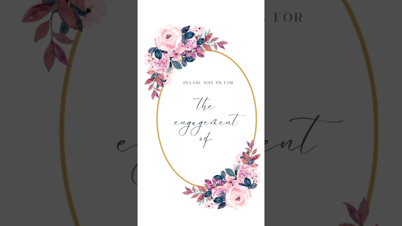 engagement ceremony💚 | invitation video | canva | video editor | save the date
