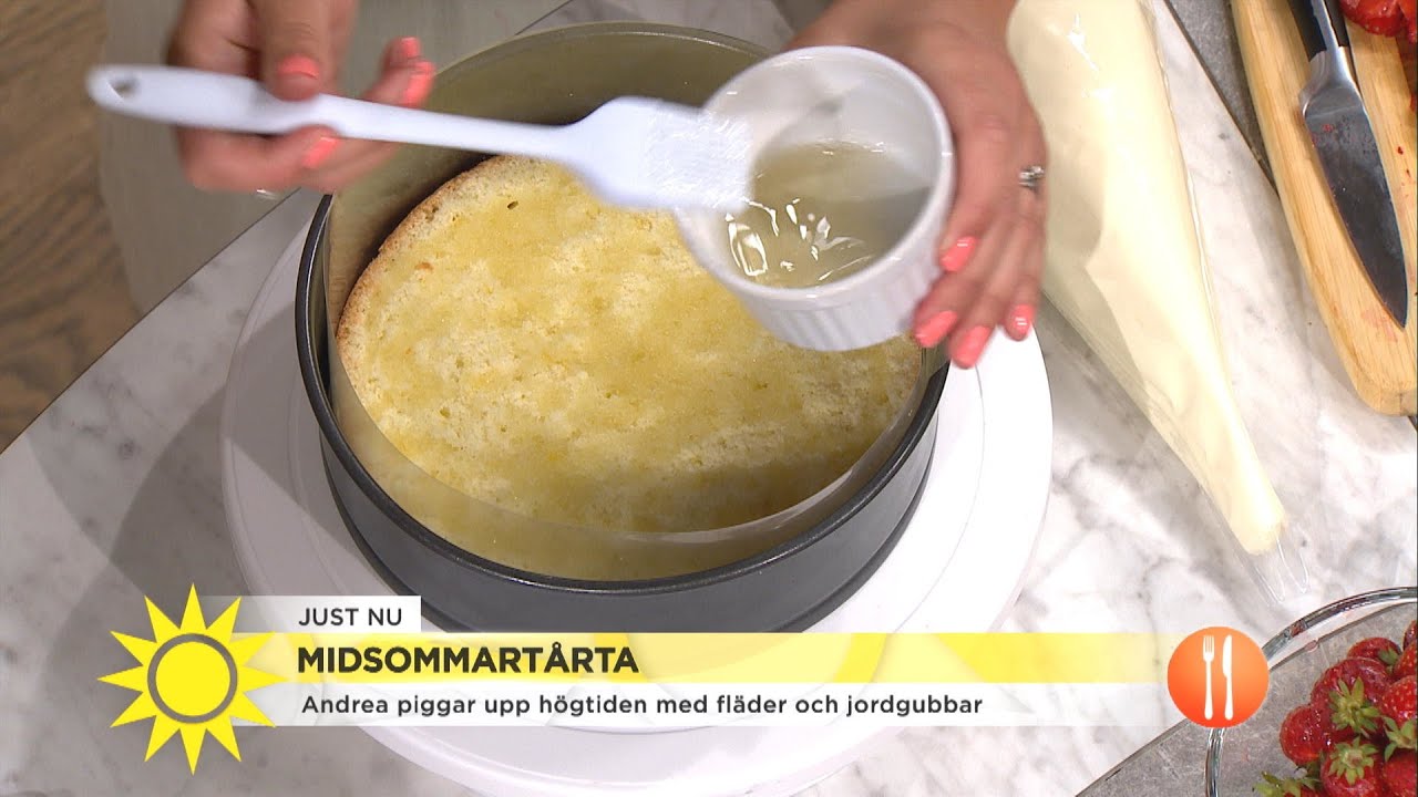 Slipp torr och tråkig tårta till midsommar – här är bästa recpetet - Nyhetsmorgon (TV4)