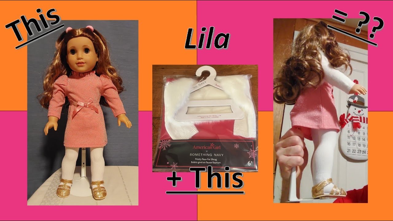 American Girl Mini Outfit Showcase: Refreshing Lila's Something Navy Mix & Match Christmas Outfit