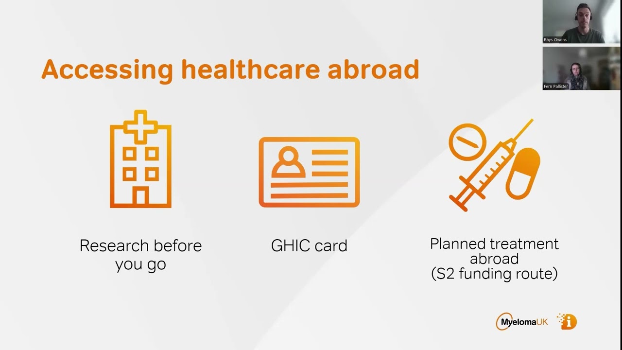 Digital Infoday Session: Travelling with myeloma