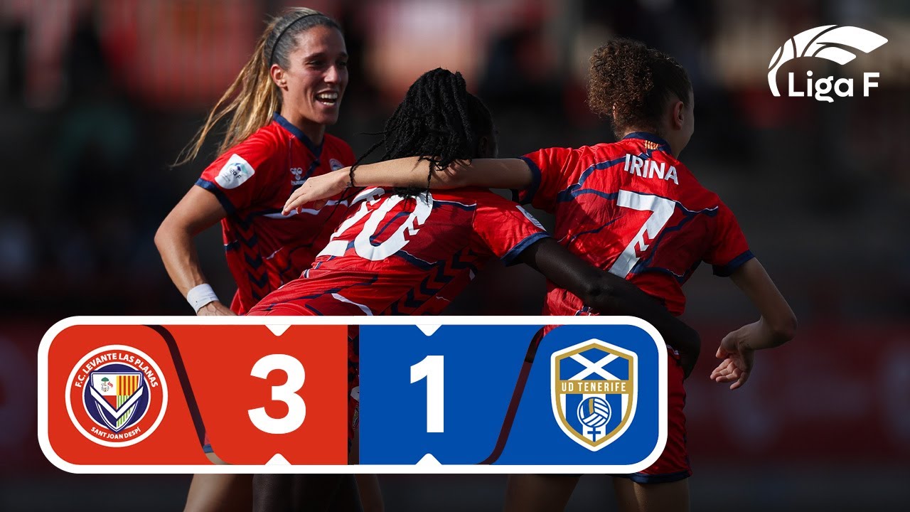 Resumen FC Levante Las Planas vs Costa Adeje Tenerife | Jornada 8 | Liga F