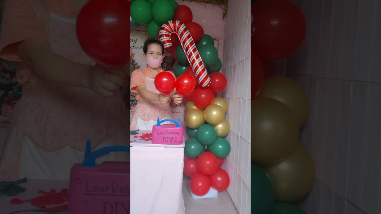 DIY CHRISTMAS BALLOON ARCH 