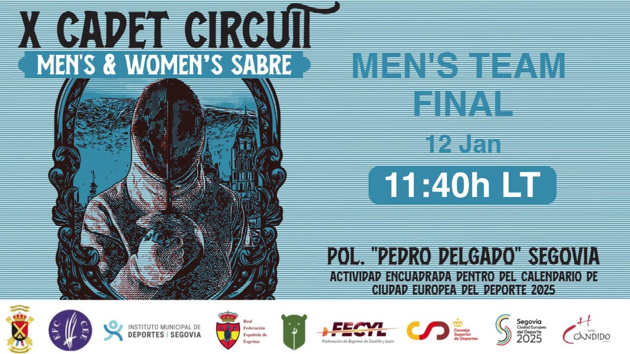 EUROPEAN FENCING CONFEDERATION CADET CIRCUIT MEN`S SABRE TEAM FINAL 