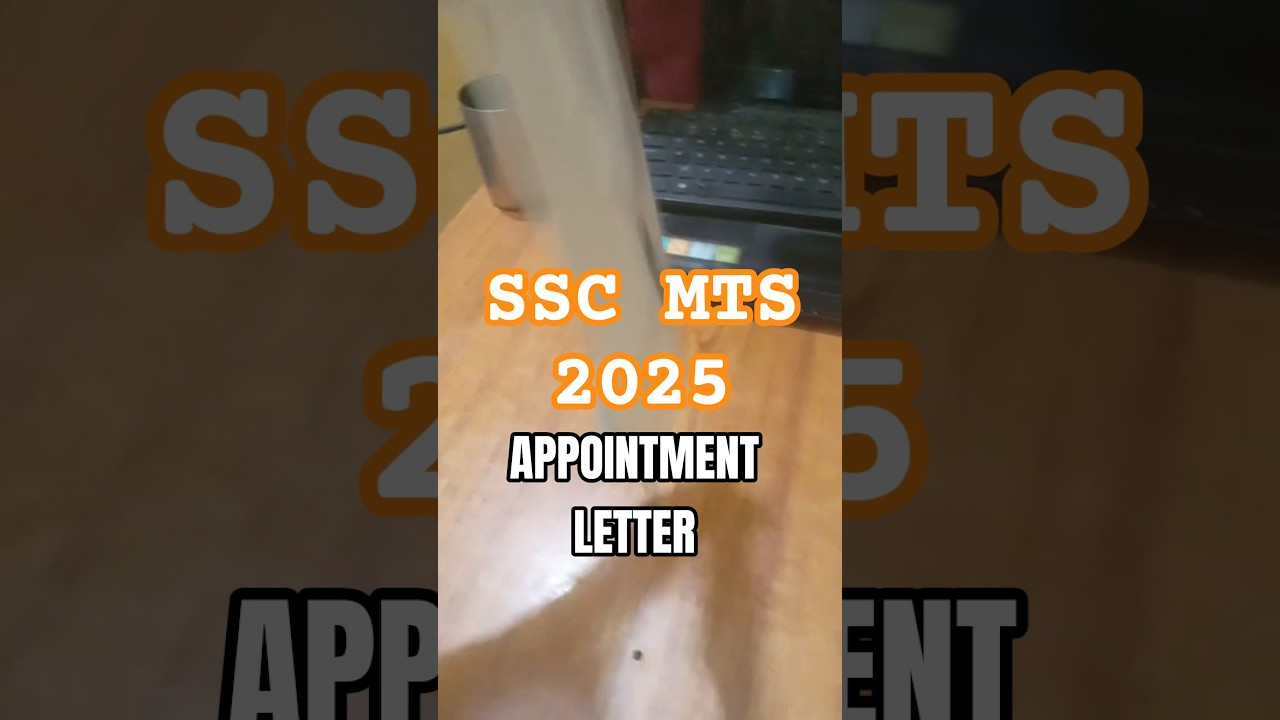appointment letter of SSC MTS #ssc #ssccglexam #mts #chsl #cpo #joining_letter #motivation