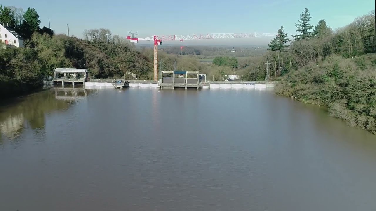 Vidange du barrage de Rophemel 3ème épisode - Février 2025