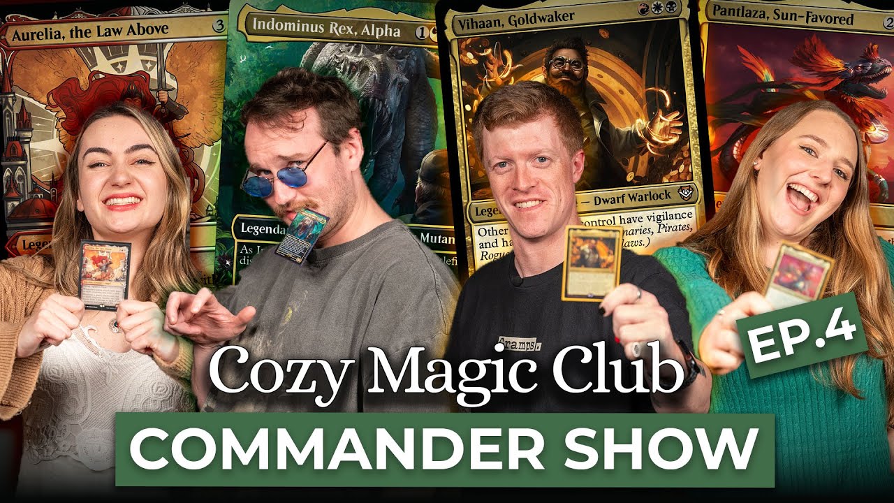 Dinosaurs, Angels and Treasure! | The Cozy Magic Club Commander Show 04 | EDH Magic: The Gathering
