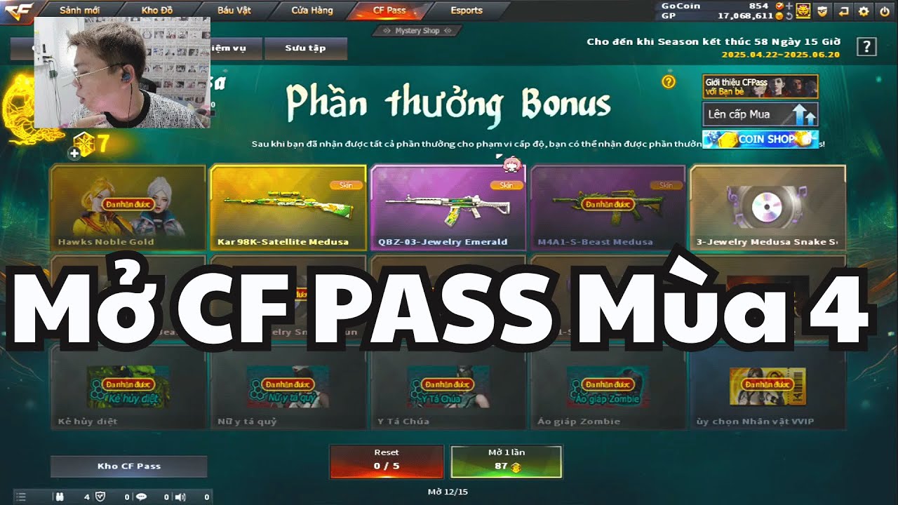 [ Đột Kích Crossfire ] Mở CF Pass Mùa 4 - LỜI NGUYỀN MEDUSA - Tuấn Thạch Sùng