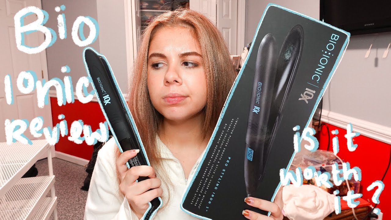 BIO IONIC FLAT IRON *hilarious first impressions/review on curly hair*