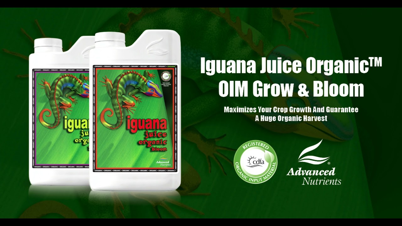 Органическое удобрение Iguana Juice Grow и Bloom от компании Advanced Nutrients 1, 5(4) литра