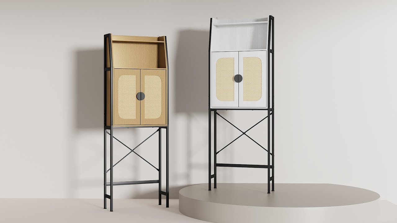 toiletshelfbrts | Over-Toilet Storage CabinetVintage & Functional Design