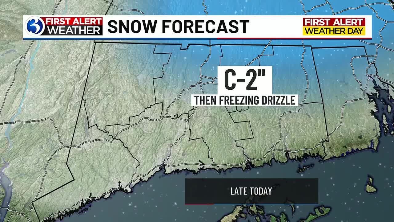 First Alert Weather Forecast: Tracking light snow, an icy mix