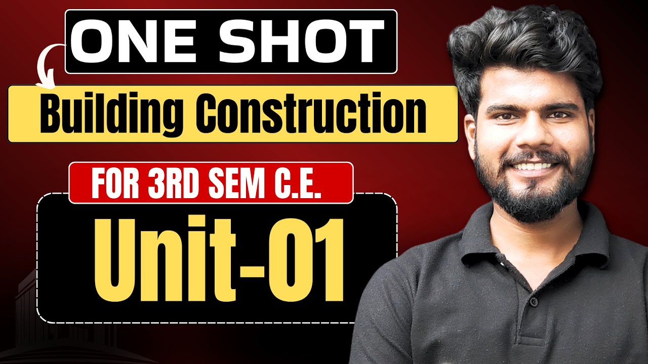 Building Construction | Unit-01 | G6 Batch | By Gaurav Sir | BTEUP 2025