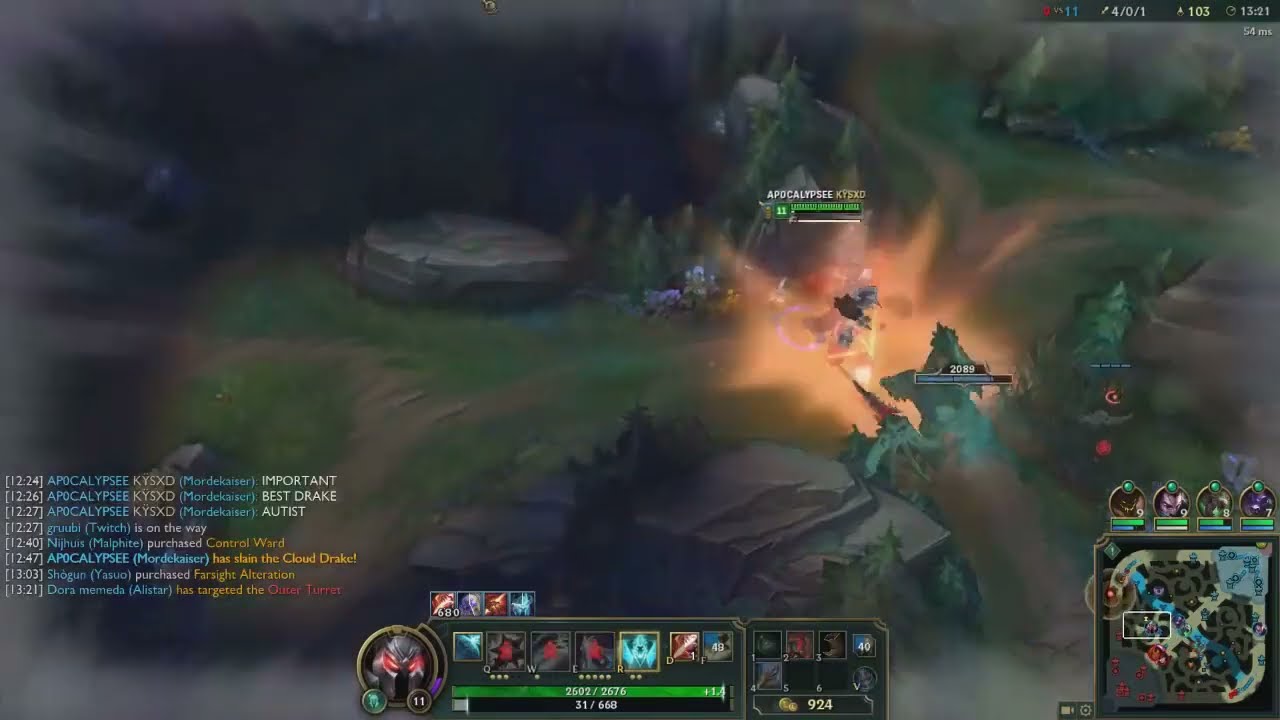 AP0CALYPSE L9 new mordekaiser gameplay + build hehe xd asmr pizza eat in start (Old deleted vid)