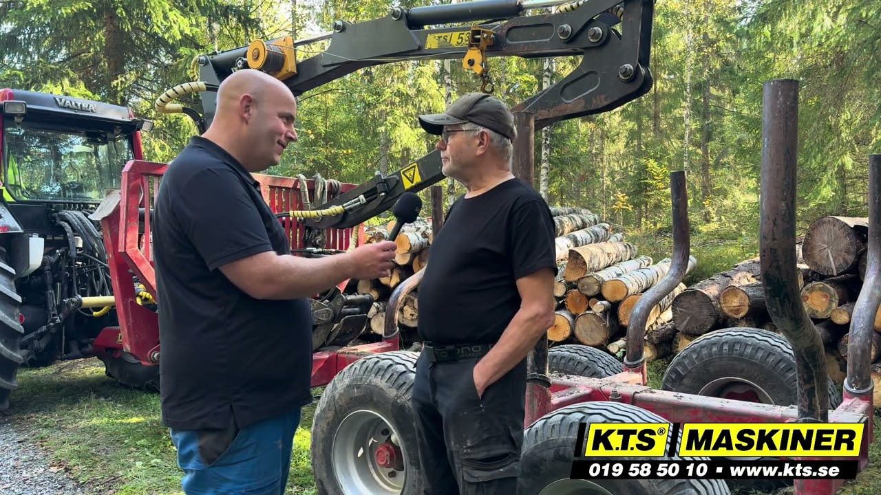 KTS® Kundintervju: Tore om sin Huggarvagn 8,5 ton med kran och vinsch efter 13 års användning!