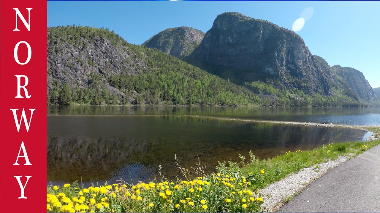 Beautiful Norway. Realtime Trip over the Mountains to the Fjords