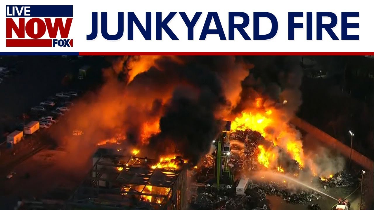 Massive junkyard fire rages in New Jersey | LiveNOW from FOX