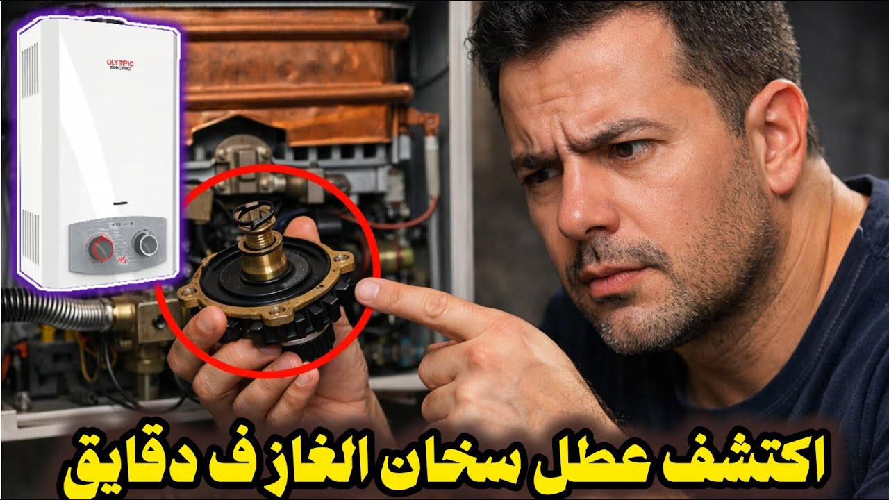 كشف أعطال سخان الغاز خطوة بخطوة - طقم الرداخ