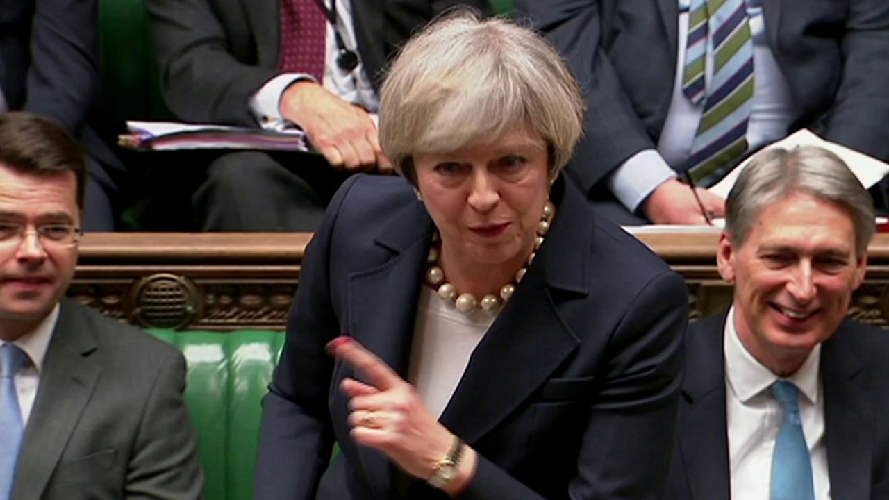 Theresa May - He leads a protest, I lead country !