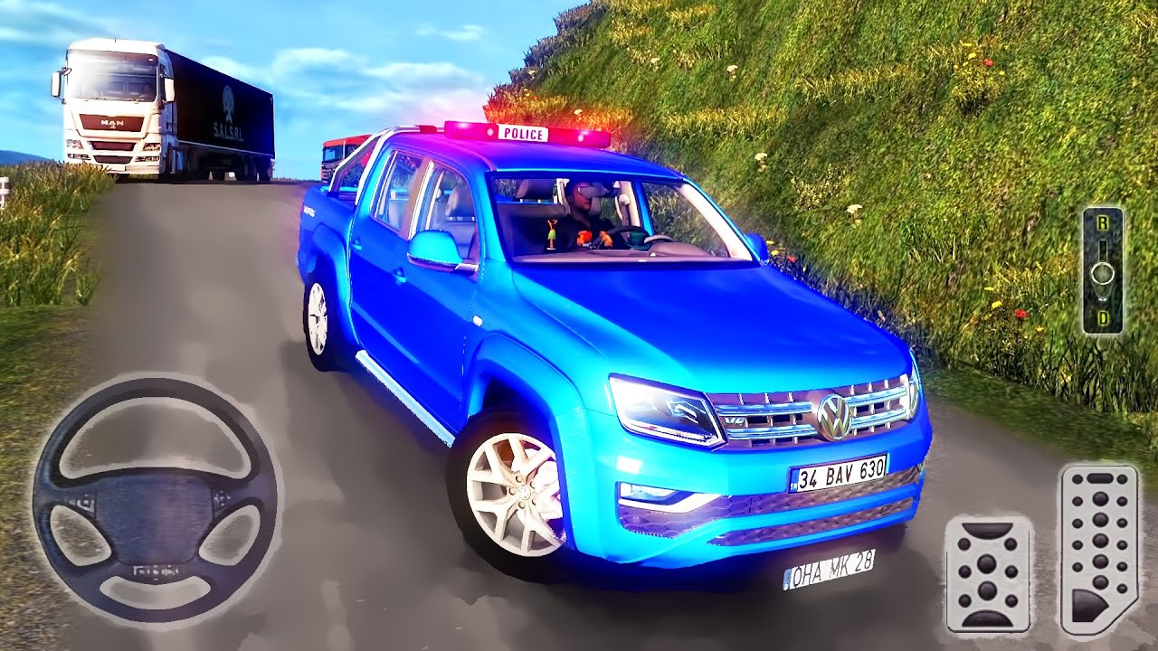 Volkswagen Jeep Police Car - Euro Truck Simulator 2 - ETS2 GamePlay #5