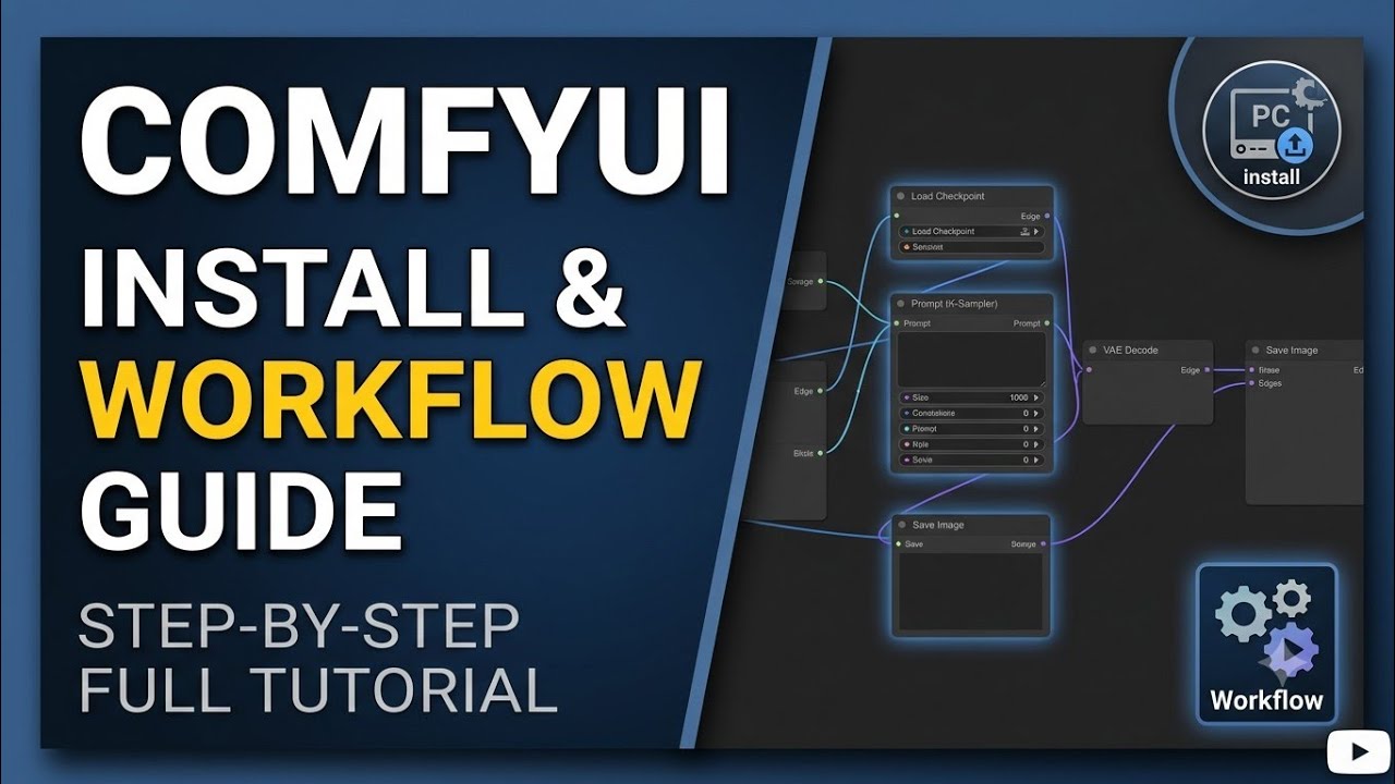 Jak zainstalować ComfyUI i zbudować sw&oacute;j pierwszy workflow | Poradnik konfiguracji ComfyUI