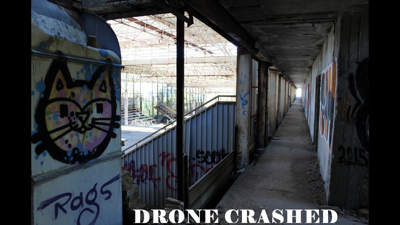 Drone crashed in Unfinished ABANDONED OLYMPICS VENUE