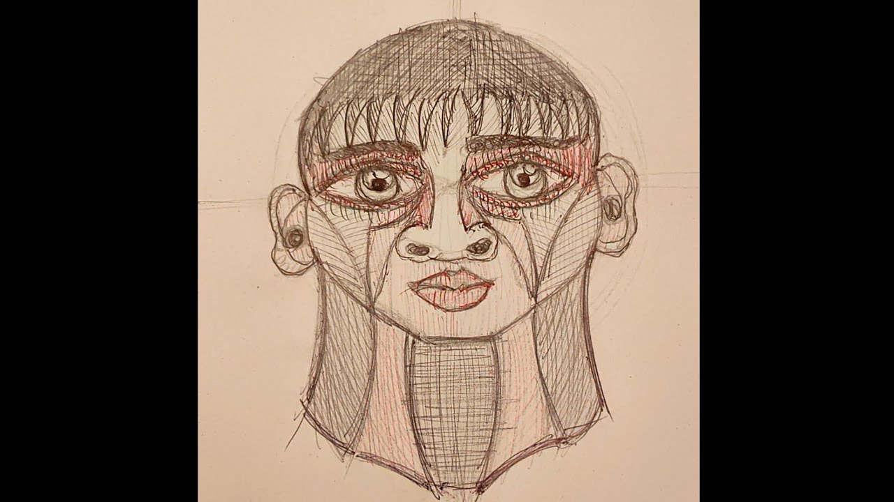Sketch face simple method 