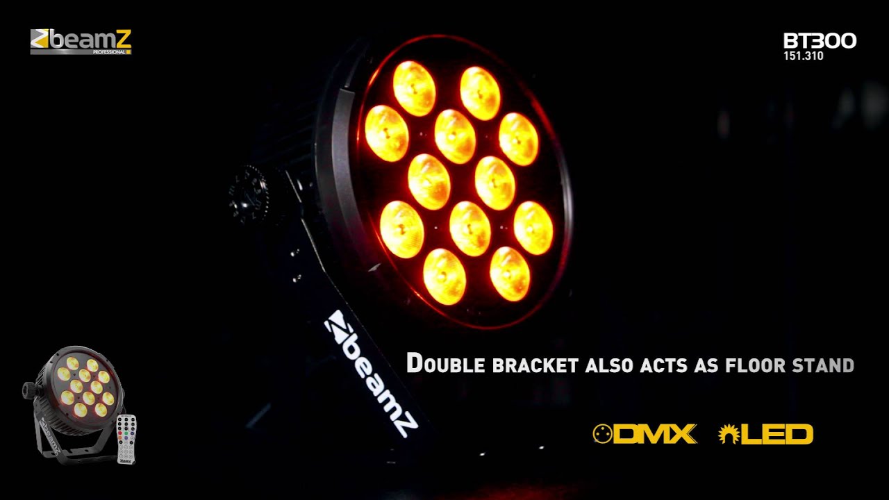 BeamZ Professional BT300 FlatPAR 12x 12W 6-in-1 LEDs 151.310