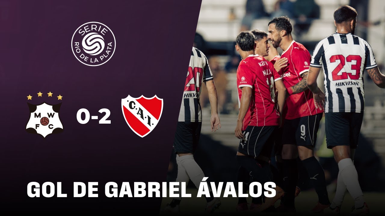 Penal sin problemas de Gabriel &Aacute;valos | Independiente 2-0 Wanderers | Serie R&iacute;o de la Plata