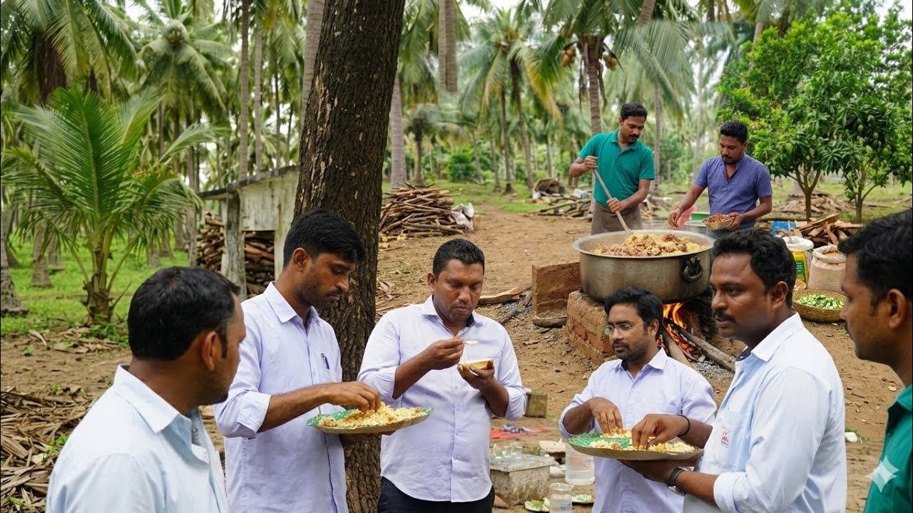 70 Kg  Beriyani Cooking in our  village Party @subhasdasgupta