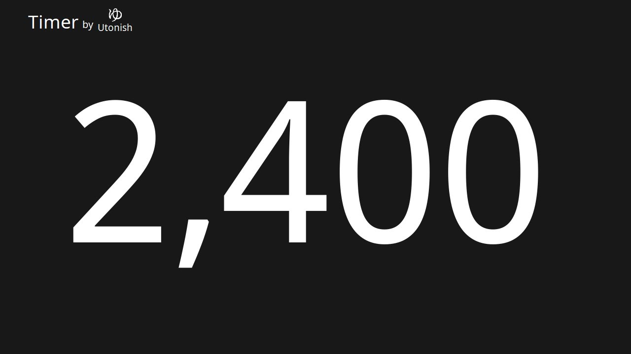 2400 Second Countdown Timer