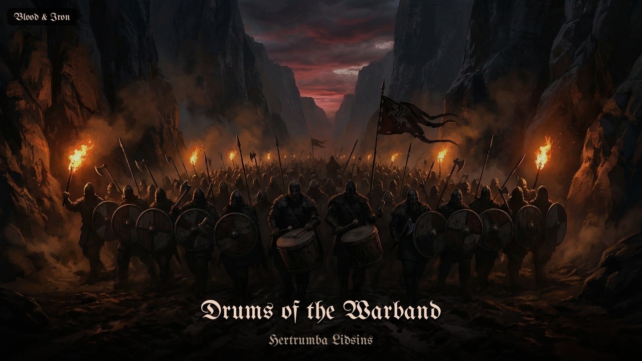 Drums of the Warband | Dark Viking Battle Music for Workout