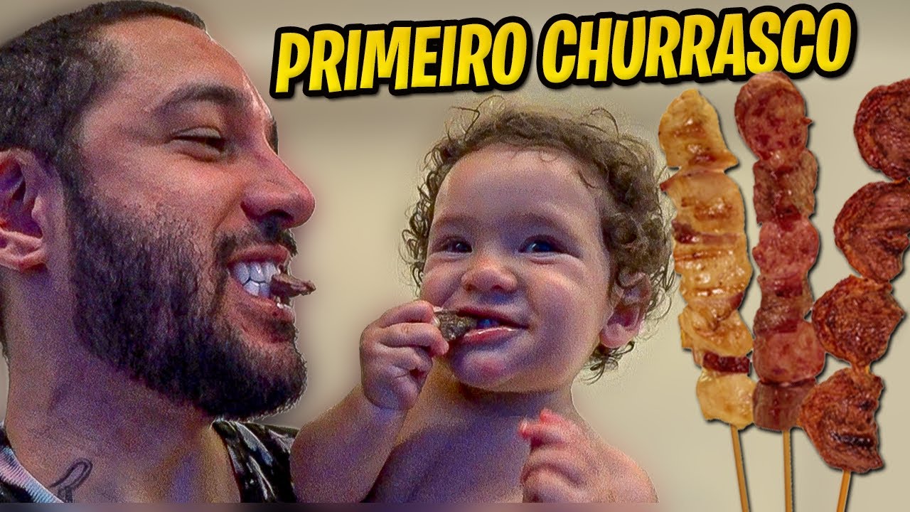 FIZEMOS UM CHURRASCÃO E O NOAH COMEU PELA PRIMEIRA VEZ!