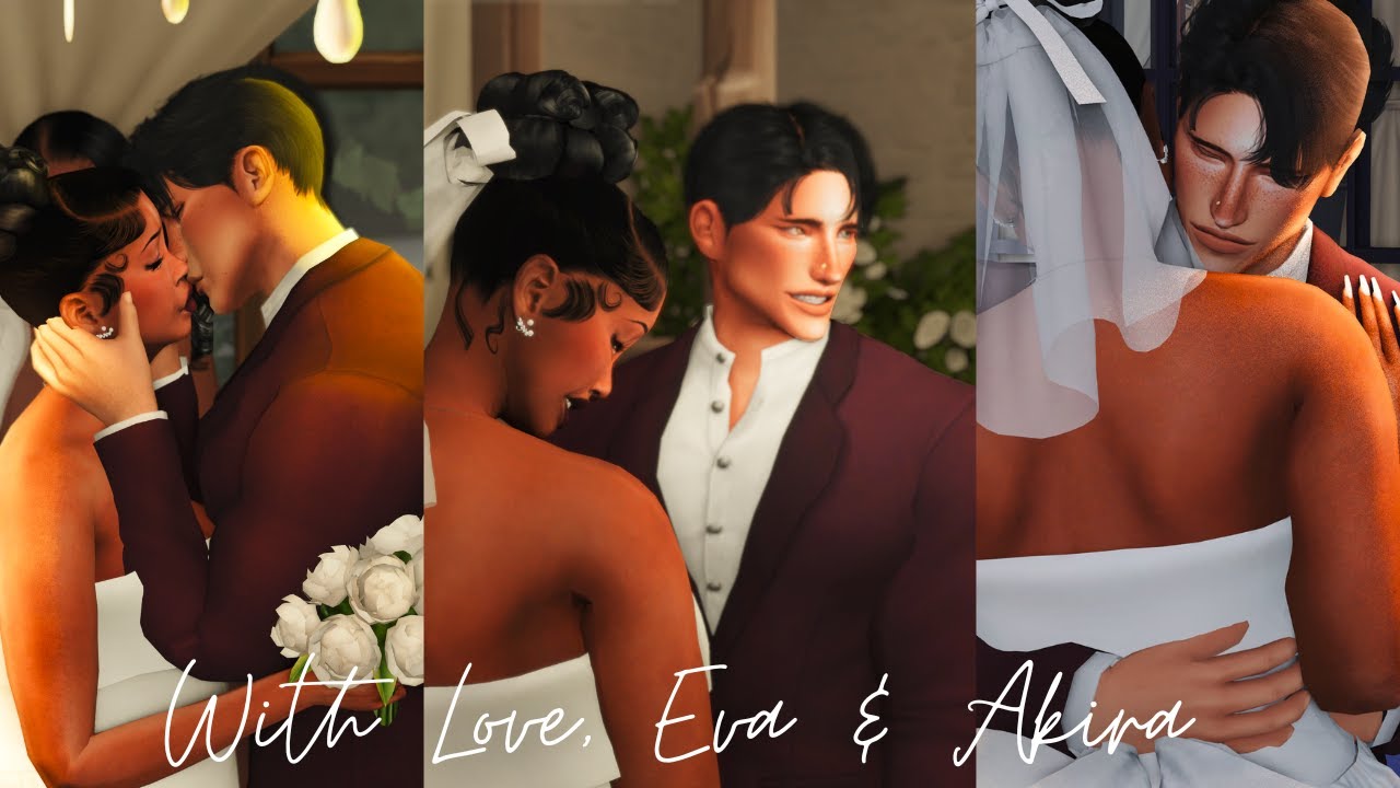 Eva and Akira's Wedding - Sims 4 Machinima